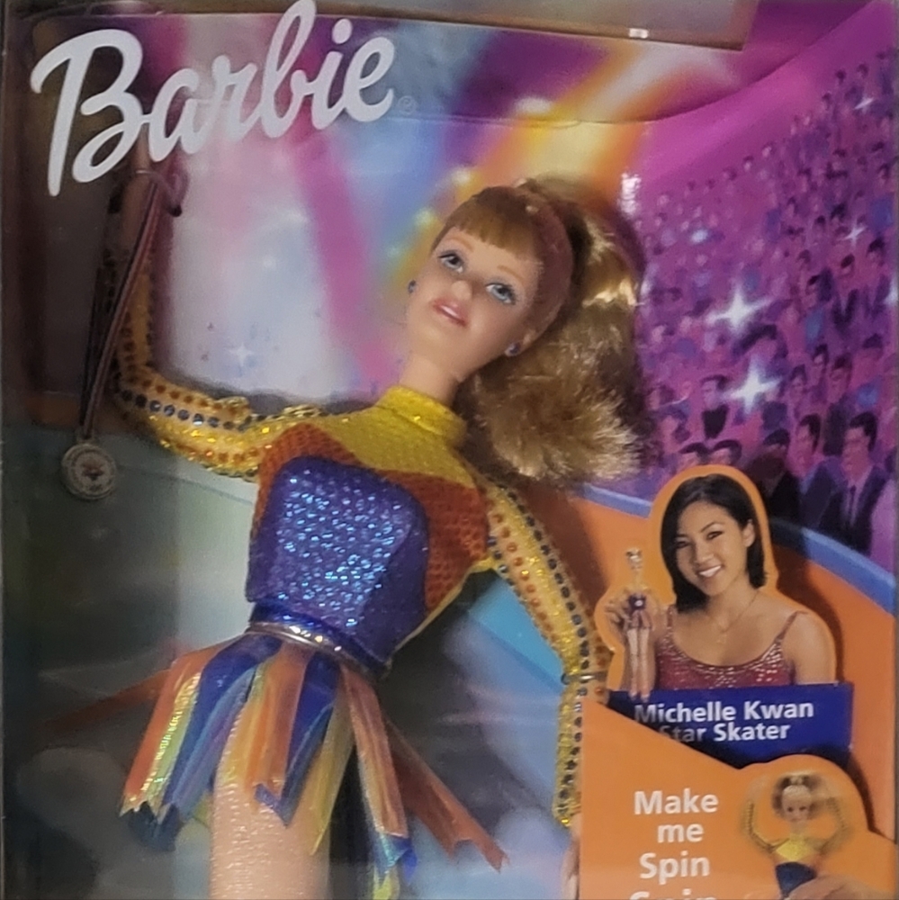 Barbie 2002 Olympic Star Skater Michelle Kwan MIB.
